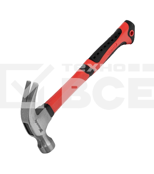 Молоток-гвоздодер Matrix 450 г, боек 27 мм, фибергласовая обрезиненная рукоятка