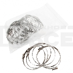 Хомуты Сибртех нержав, сталь, стандартное болтовое крепление 90-110 мм 25 шт/уп, ширина 9 мм, фото2