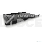 Полка стационарная усиленная Hyperline TSH3H-850-RAL9004 глубина 850 мм, с боковым креплением, нагрузка до 100 кг, для шкафов серии TTB, TTBR, 485х850мм (ШхГ), цвет черный (RAL 9004), фото3