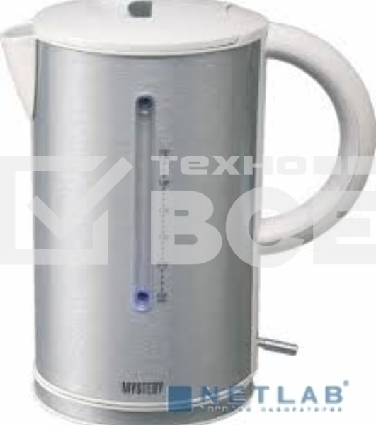 Чайник электрический Mystery MEK-1614 1.7л. 2200Вт серый (корпус: пластик)