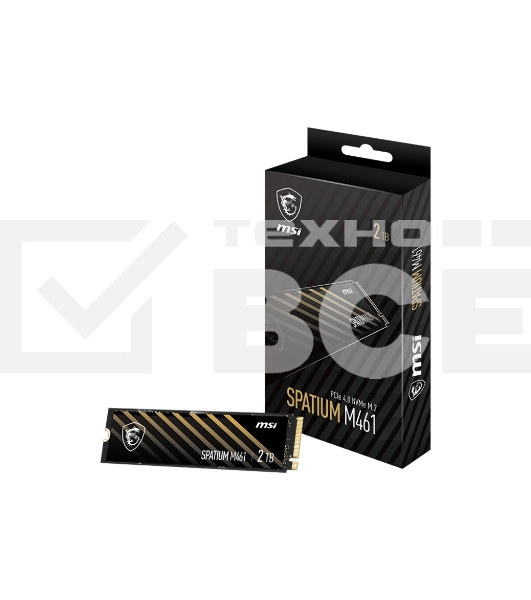 Накопитель SSD MSI M461, 4TB, PCIe 4.0 x4, M.2 2280, NVMe, R/W 5000/4200
