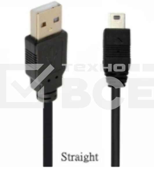 Кабель USB  Type A на Mini USB прямой  3 м