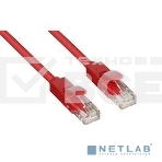 Патч-корд Greenconnect Патч-корд UTP прямой 3 m AWG24 кат.5е,  RJ45,  медь, литой (Красный), пластик пакет (GCR-LNC04-3.0m), фото2