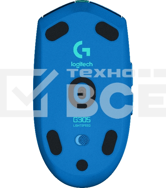 Мышь беспроводная Logitech G305 LIGHTSPEED синий, 12000 dpi, радиоканал, USB, кнопки - 6