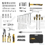 Набор инструментов Denzel 1/2', 1/4', CrV, S2, пластиковый кейс, 122 предмета, фото86