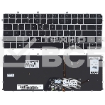 Клавиатура для ноутбука HP Envy 4-1000 Envy 6-1000 черная с серебристой рамкой и подсветкой, фото3