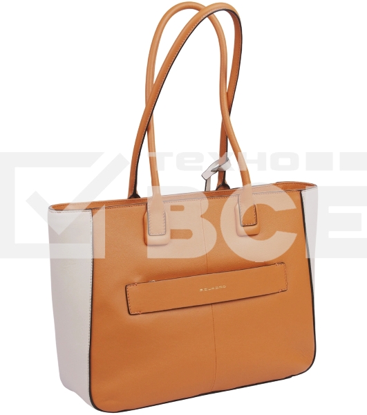 Деловая сумка женская Piquadro Ashley BD6461W134/AR с отделением для ноутбука охра натур.кожа