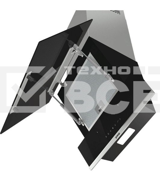 Вытяжка наклонная Gorenje WHI649X21P черный/серебристый, 60 см, 740 куб. м/ч, 67 дБ