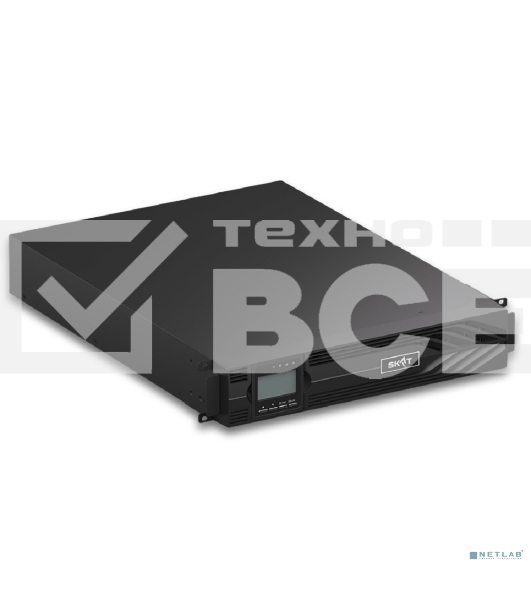 Источник бесперебойного питания Бастион SKAT-UPS 3000-RACK-ON-6X9-E P3 Online, синус, 3000ВА/3000 Вт, стойка/на пол, 1xC19 + 8xC13, встр. АКБ 72В (6x9 А·ч), SNMP/USB/RS-232/EPO, доп блок до 4 шт SKAT BC 72/18S3, МПТ (8773)