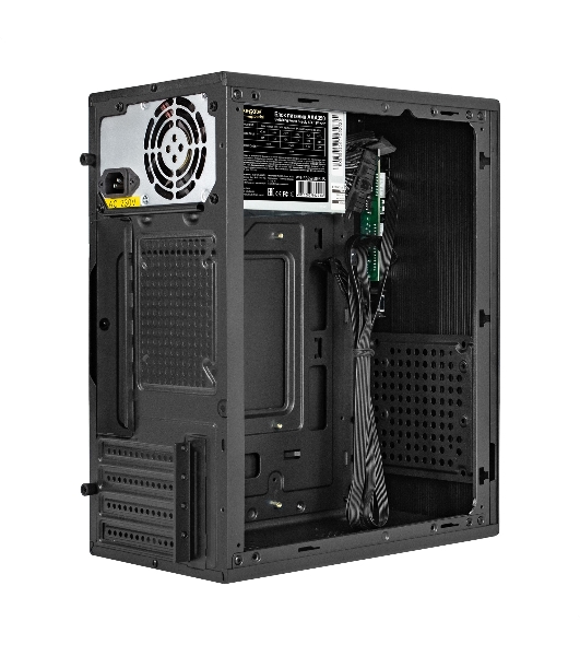 Компьютерный корпус Minitower ExeGate BAA-308MUC-AAA350 (mATX, БП AAA350 с вент. 8см, 1хUSB+1хUSB 3.0+1хTypeC, HD Audio, черный)