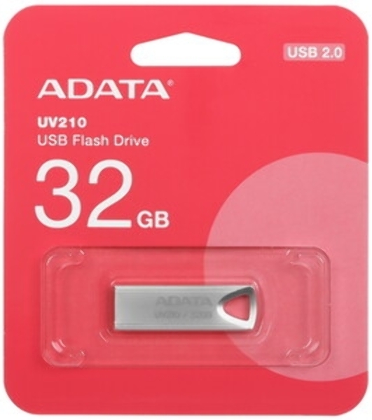 Флешка USB ADATA UV210 (AUV210-32G-RGD), 32Gb, USB 2.0, R/W 15/5, золотистый