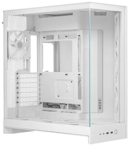 Компьютерный корпус без блока питания Case NZXT H3 Flow (2025), Midi-Tower, TG, 1x120мм, 1xUSB-A 3.2 + 1xUSB-C 3.2, mATX, mITX White