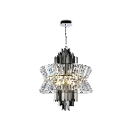 Люстра Ambrella light LH41020/12 BK/CL черный/прозрачный E14*12 max 40W D560*660, фото9