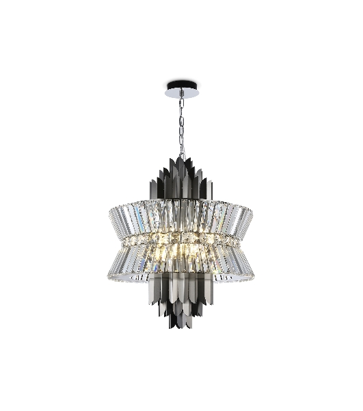 Люстра Ambrella light LH41020/12 BK/CL черный/прозрачный E14*12 max 40W D560*660
