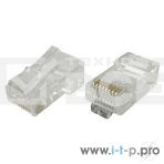 Коннектор RJ-45 VCOM VNA2200 для UTP кабеля 5 кат. (20 шт. в уп-ке), блистер, фото 1
