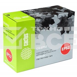 Картридж лазерный Cactus CS-EP52 черный (10000 стр.) для Canon LBP 1750/1760/1760E/1760N