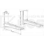 Кронштейн для СВЧ Holder MWS-2005 белый макс.40кг настенный фиксированный, фото4