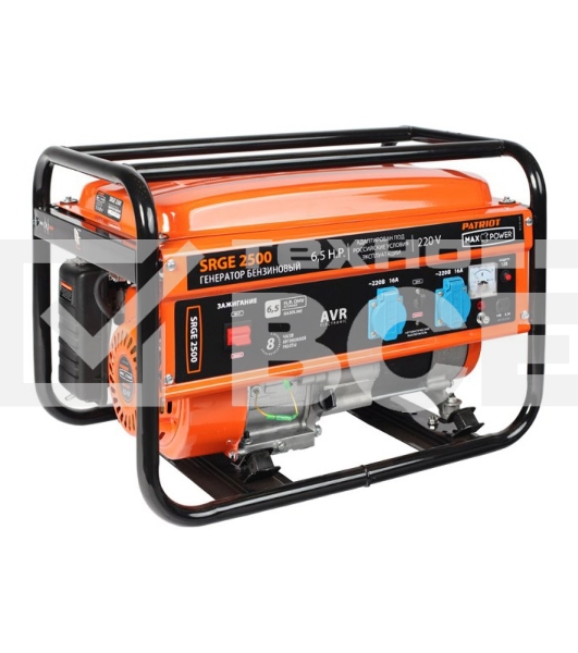 Электрогенератор бензиновый Patriot Max Power SRGE 2500, 2.2 кВт, 65 дБ, 36.2 кг