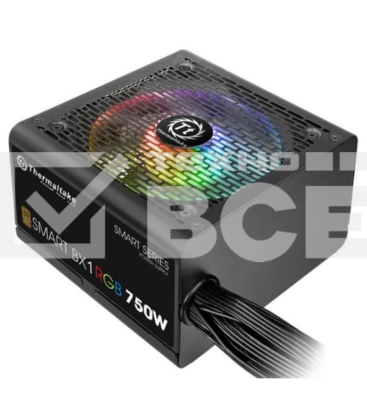Блок питания Thermaltake Smart PS-SPR-0750NHSABE-1, 750Вт, 80 PLUS Bronze, 120мм, черный