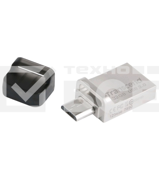 Флеш диск Transcend 32GB JetFlash 880, USB 3.0 OTG ,Металл