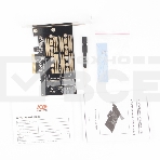 Адаптер AgeStar AS-MC02  PCI-E для M.2 SATA SSD+M.2 NVME SSD Card, фото 1