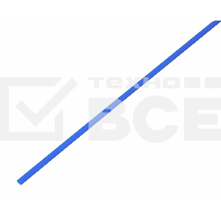 Термоусаживаемая трубка Rexant 1,5/0,75 мм, синяя, упаковка 50 шт. по 1 м