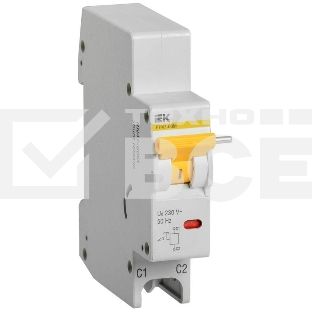 Расцепитель независимый РН47-60М на DIN-рейку для ВА47-60M IEK  MVA31D-RN-1  IEK