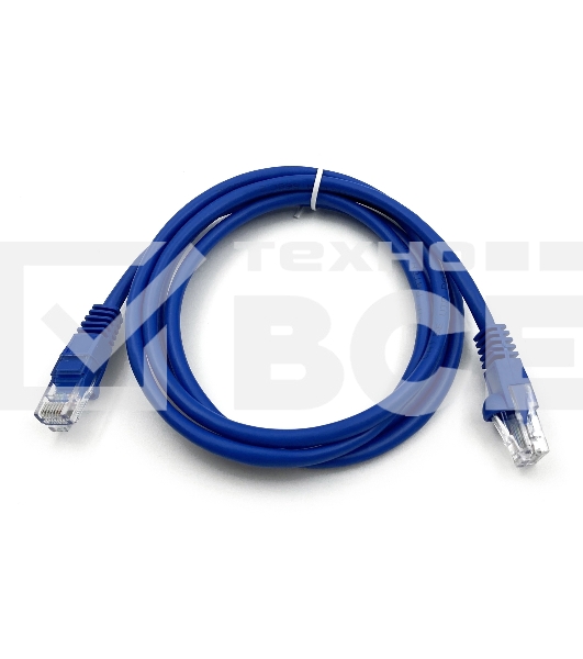 Патч-корд Buro UTP cat5E 1.5м синий RJ-45 (m)-RJ-45 (m)