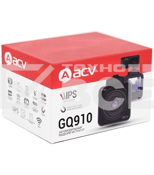 Видеорегистратор ACV GQ910 черный 12Mpix 1080x1920 1080p 160гр. GPS NT96672