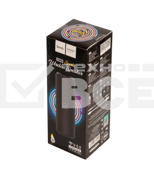 Портативная колонка HOCO BS33 Voice sports wireless speaker, черный
