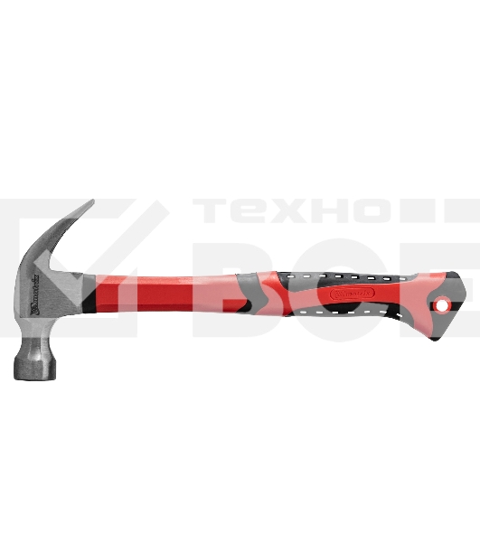 Молоток-гвоздодер Matrix 450 г, боек 27 мм, фибергласовая обрезиненная рукоятка