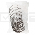 Хомуты Сибртех нержав, сталь, стандартное болтовое крепление 90-110 мм 25 шт/уп, ширина 9 мм, фото 1