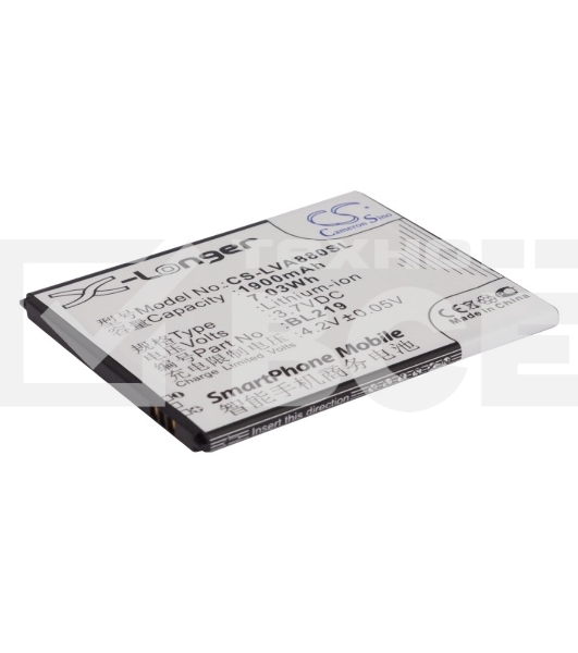 Аккумулятор CameronSinoCS-LVA880SL BL219 для Lenovo A916 3.7V / 1900mAh / 7.03Wh