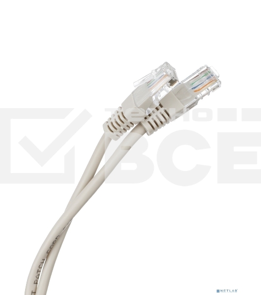 Шнур коммут. NEOMAX (NM13011-005) UTP 0.5 м, cat.5е, 24AWG, серый, LSZH, многожильный