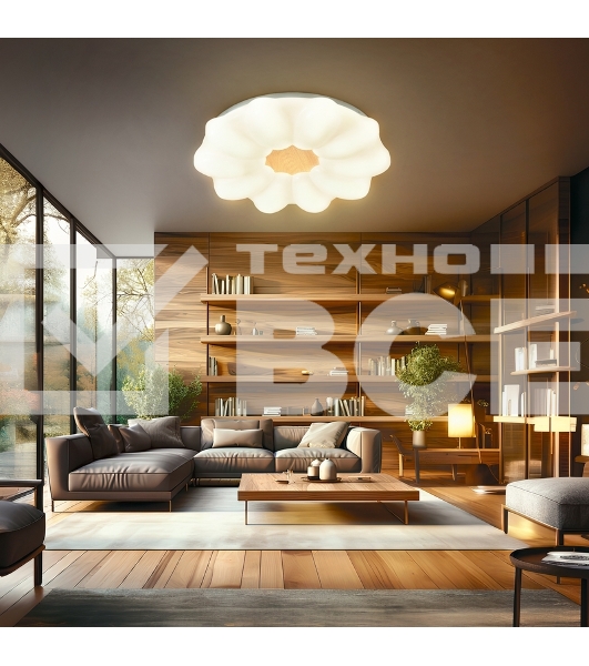 Светильник потолочный Leo, LUMI Line, 450x90мм, белый Rexant