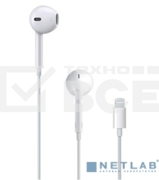 Гарнитура Apple MMTN2ZM/A белый EarPods with Lightning
