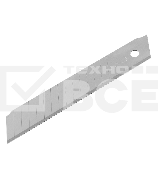 Лезвия Denzel 18 мм, сталь SK5 - 0,5 мм, многосегментные, 10 шт.