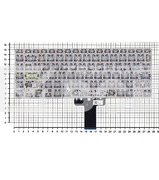 Клавиатура для ноутбука Asus K413JA серебристая с подсветкой