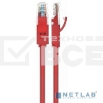 Патч-корд Greenconnect Патч-корд UTP прямой 3 m AWG24 кат.5е,  RJ45,  медь, литой (Красный), пластик пакет (GCR-LNC04-3.0m), фото3
