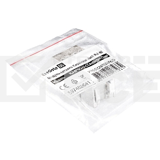 Модуль-вставка Keystone Jack RJ-45 ExeGate KJ-8P8C-U-C6A-180SH-Dual (Кат.6A, неэкранированная, 180 градусов, со шторками, IDC Krone/110)