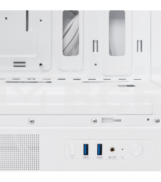 Компьютерный корпус HSPD F510, Panoramic Mid Tower, белый, TG, 0.5 SPCC, 3x120мм ARGB ATX, mATX, mITX 180/280/160мм 1x2.5', 1x3.5', 7xPCI 2xUSB-A 3.0 356x218x467мм