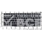 Клавиатура для ноутбука HP Envy 4-1000 Envy 6-1000 черная с серебристой рамкой и подсветкой, фото2