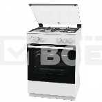 Газовая плита Gorenje GG6A11WF, белый, автоматический электроподжиг варочной поверхности и духовки, чугунные решетки, фото8