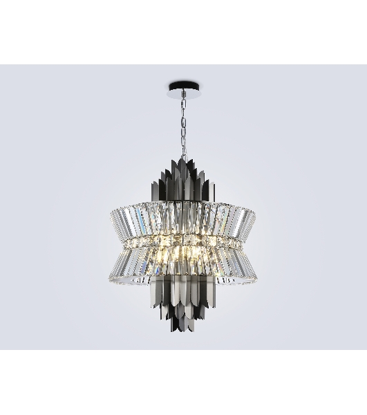 Люстра Ambrella light LH41020/12 BK/CL черный/прозрачный E14*12 max 40W D560*660