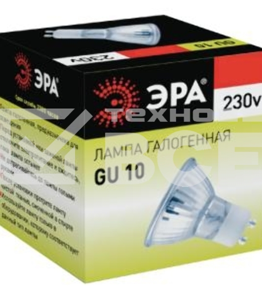 Лампа галогенная ЭРА GU10-JCDR (MR16) -35W-230V(10/200/4800)