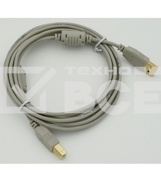 Кабель USB 2.0 PRO Am-Bm /Экран, покрытие Gold flash, 2x ферритовых фильтра 3м