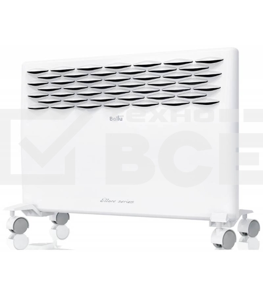 Конвектор Ballu Ettore BEC/ETMR-1000 белый, 1000 Вт, 15 м2, термостат