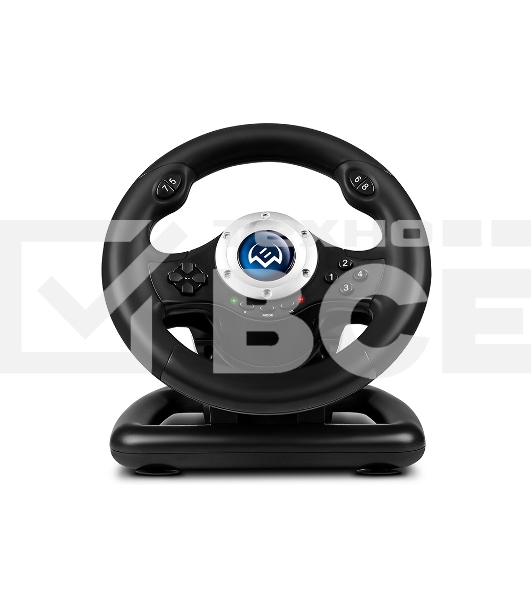 Руль SVEN GC-W500 (педали, вибро, скоба, лепестки, D-pad, 10 кл, резин. вставки, PC/Xinput)