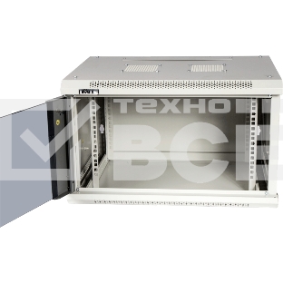 Шкаф настенный серии Pro, 15U 600x600, стеклянная дверь