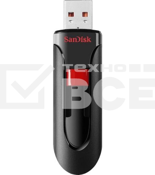Флеш диск Sandisk 128Gb Cruzer Glide SDCZ600-128G-G35 USB3.0 черный/красный